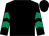 Black, emerald green chevrons on sleeves (Mr Dermot Hanafin)