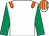 White, orange epaulettes, emerald green sleeves, white & orange striped cap (P Donohoe & Michael McKenna)
