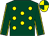 Dark green, yellow spots, yellow seams on sleeves, quartered cap (Patrick Pearse & M C Grassick & Mrs M J Grassick)