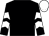 Black, white chevrons on sleeves, white cap (Clarendon Thoroughbred Racing)