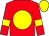 Red, yellow disc, armlets and cap (The Reprobates)