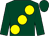 Dark green, large yellow spots (Head Over Hils)