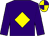 Purple, yellow diamond, quartered cap (Mrs R Treacy & Mrs T J Kidd)