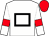 White, black hollow box, red armlet, red cap (The Back Gate Partnership)