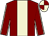 Maroon, beige panel, beige seams on sleeves, quartered cap (Three Zero One Syndicate)