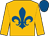 Old gold, royal blue fleur de lys and cap (Berkeley Racing)