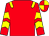 Red, yellow epaulets, chevrons on sleeves, quartered cap (Mr Frank Lowe)