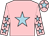 Pink, light blue star, pink sleeves, light blue stars, pink cap, light blue star (Steve & Jolene De'lemos)