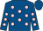 Royal blue, pink spots, royal blue cap (Mr Richard L Page)