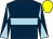 Dark blue, light blue hoop, diabolo on sleeves, yellow cap (Fortune Racing)