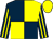 Dark blue and yellow (quartered), striped sleeves, yellow cap (Paul & Clare Rooney)