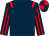 Dark blue, red epaulets, striped sleeves, quartered cap (Graham Lodge Partnership Ii)