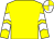 Yellow, white chevrons on sleeves, quartered cap (Miss Scarlett Mullion & Mrs Ann Whelan)