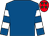 Royal blue, royal blue & white hooped sleeves, red cap, emerald green stars (Ms M Durkan)