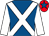Royal blue, white cross sashes & sleeves, red cap, royal blue star (Oghill House Stud Limited)