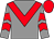 Grey, red chevron, red chevrons on sleeves, red cap (Gerard A Sheridan)