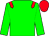 Green, Red Epaulets, red cap (H H Aga Khan)