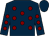 Dark blue, maroon spots, dark blue cap (Ray, Roberts & Dobbin)