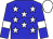 Blue body, white stars, blue arms, white armlets, white cap (V Swimberghe)