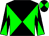 Black and green diagonal quarters (Lenworth Kirlew)