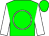 Green, white circle, white sleeves (Lawrence Rebbecchi, Jr)