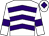 White, purple chevrons, armlets and diamond on cap (Jrfb Ltd)