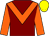 Maroon, orange chevron and sleeves, yellow cap (Mr M Fitzgerald)