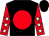 Black, red ball, red and white stars on sleeves (End Zone Athletics, Inc)