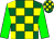 Kelly green & yellow blocks, green sleeves (Jack Brown)