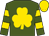 Forest green, gold shamrock, gold hoops on sleeves, gold cap (Scott Fairlie)
