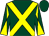 Dark green, yellow cross belts, diabolo on sleeves (Mr & Mrs Mark Woodhouse)
