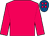 Cerise, royal blue cap, cerise spots (Mrs Camilla Scott)