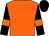 Orange, black sleeves, orange armlets, black cap (Mr Mark Fooks)