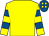 Yellow, royal blue hooped sleeves, royal blue cap, yellow spots (Colm McDonnell)