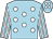 Light blue, white spots, striped sleeves, light blue cap, white spots (Domesday Partnership)
