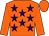 Orange, purple stars, orange sleeves & cap (John McGivney)