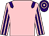 Pink, purple epaulets, striped sleeves, purple and pink hooped cap (R J Gambarini Racing)