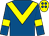 Royal blue, yellow chevron and armlets, yellow cap, royal blue spots (Forever Optimists)