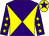 Purple and yellow diabolo, purple sleeves, yellow stars, yellow cap, purple star (Severnwinks)