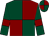 Dark green and maroon (quartered), dark green sleeves, maroon armlets (Mrs Sally Doyle)