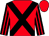 Red, black cross belts, black and red striped sleeves (Mr James Summers)