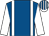Royal blue, white braces and sleeves, white and royal blue striped cap (Mark J Phillips & Mrs A B Walker)