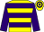 Yellow, purple hoops and sleeves, hooped cap (Mr C J Tipton)