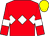 Red, white triple diamond and armlets, yellow cap (Mr Joseph O'brien)
