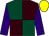 Dark green and brown (quartered), purple sleeves, yellow cap (The Exmoor Partners)