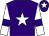 Purple, white star, white sleeves, purple armlets, purple cap, white star (Five Go Racing)