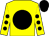 Yellow, black disc, yellow sleeves, black spots and cap (Gale Force Five)