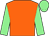 Orange, light green sleeves and cap (Bucks Fizz)