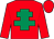 Red, emerald green cross of lorraine, red cap (Donal Coffey)