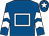 Royal blue, white hollow box, white chevrons on sleeves, white star on cap (Camphor Syndicate)